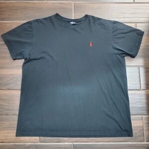 Polo Ralph Lauren TShirt Mens XXL Black Classic Red Pony Casual 2XL Short Sleeve